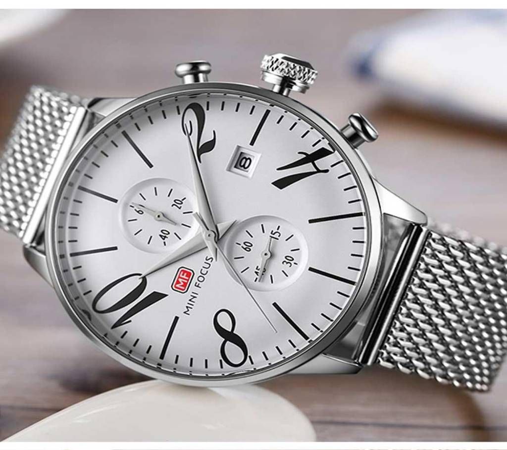 MINI FOCUS Stainless Steel Watch for Men