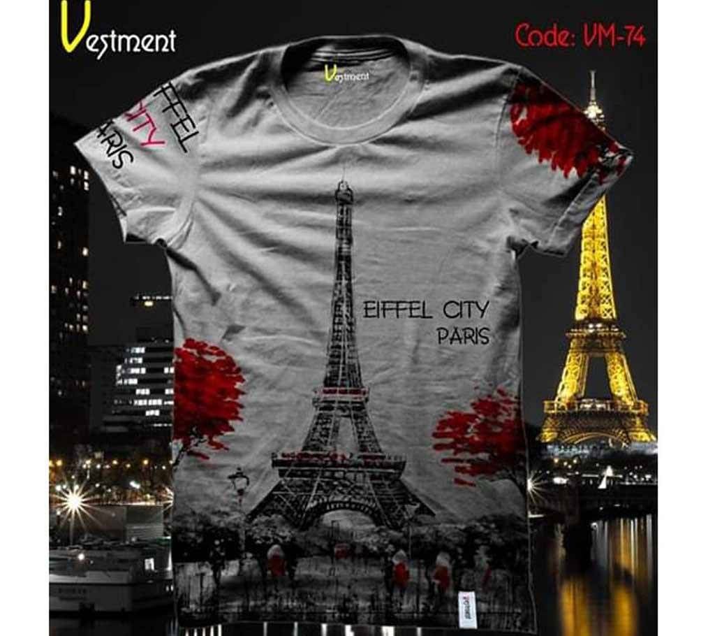 Eiffel Tower Menz half sleeve T Shirt