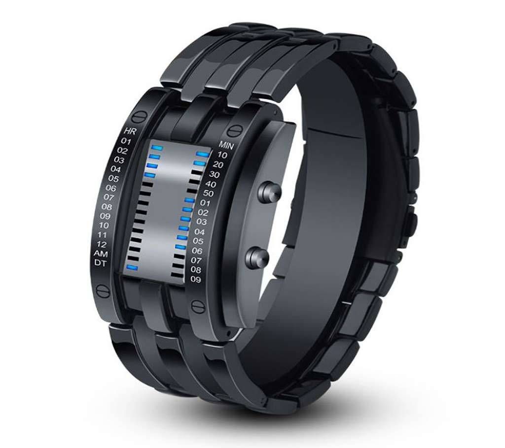 SKMEI Men binary LED bracelet watch