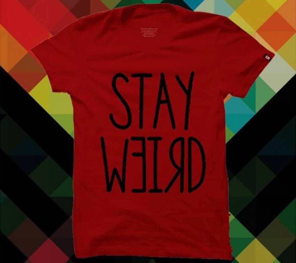red stay Cotton T-shirt