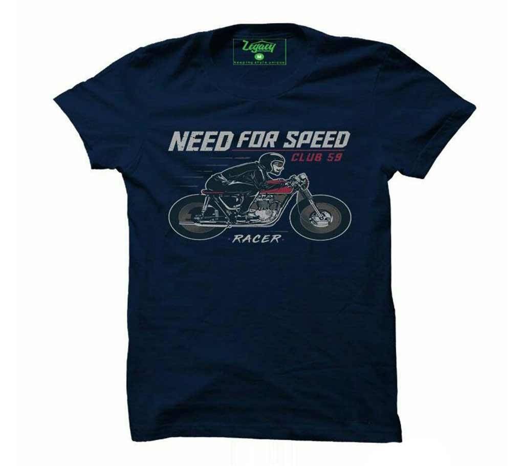 Summer T shirt Navy blue with Need for speed Design