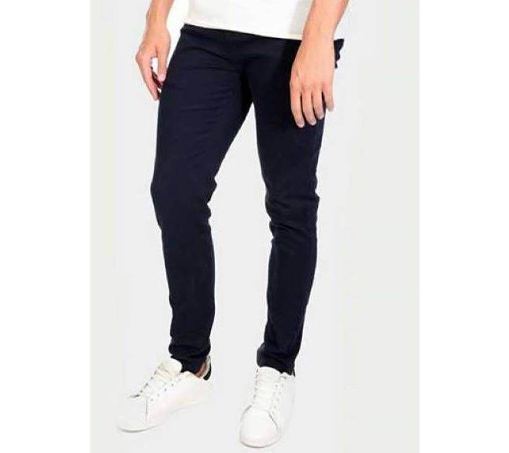 Mens Stylish Gabardine Pant - Prussian Navy Blue