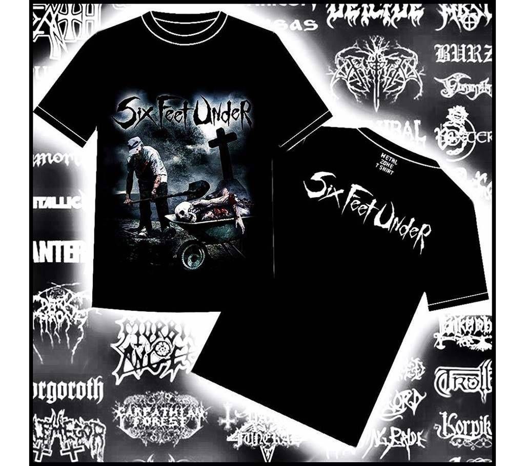 Six feet Under round neck cotton t-shirt for men 