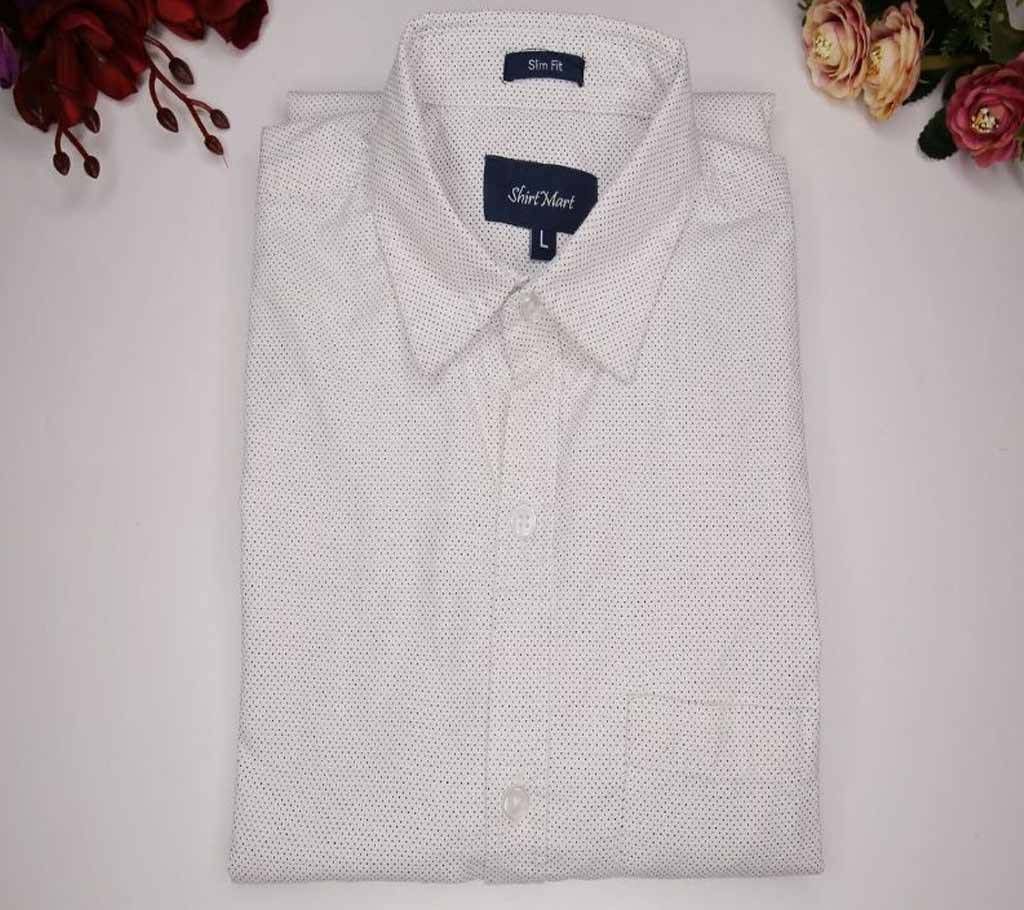 Cotton Formal Shirt - White - SMT