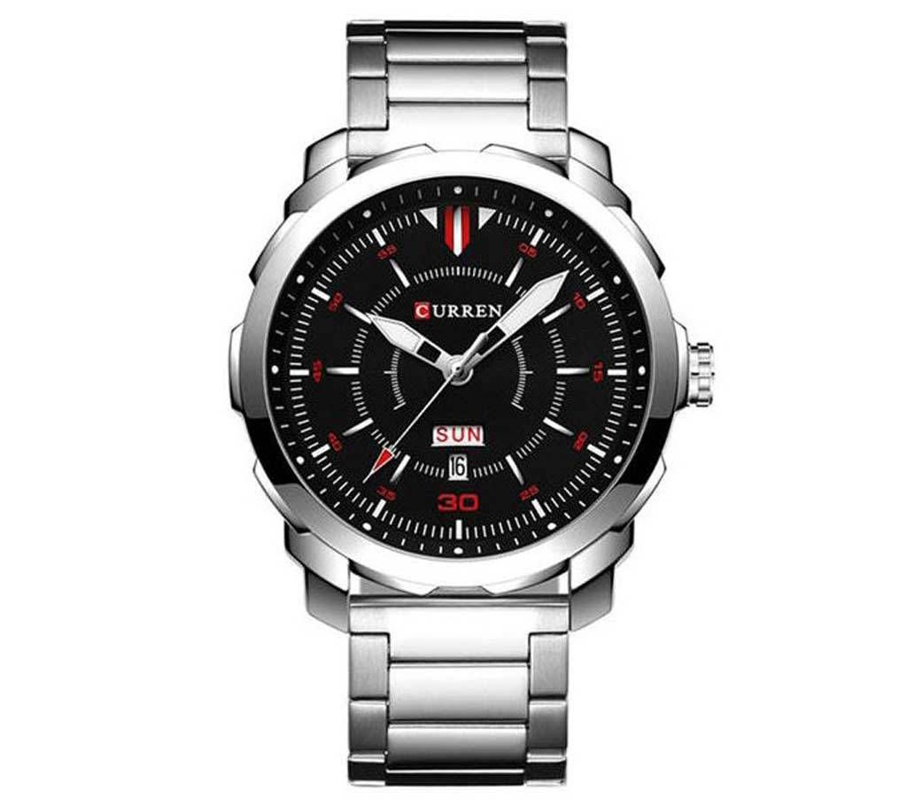 CURREN 8266 Business Men Watch Canlandar Simple Stainless Steel Strap Fashion Quartz Wrist Watch-Copy  