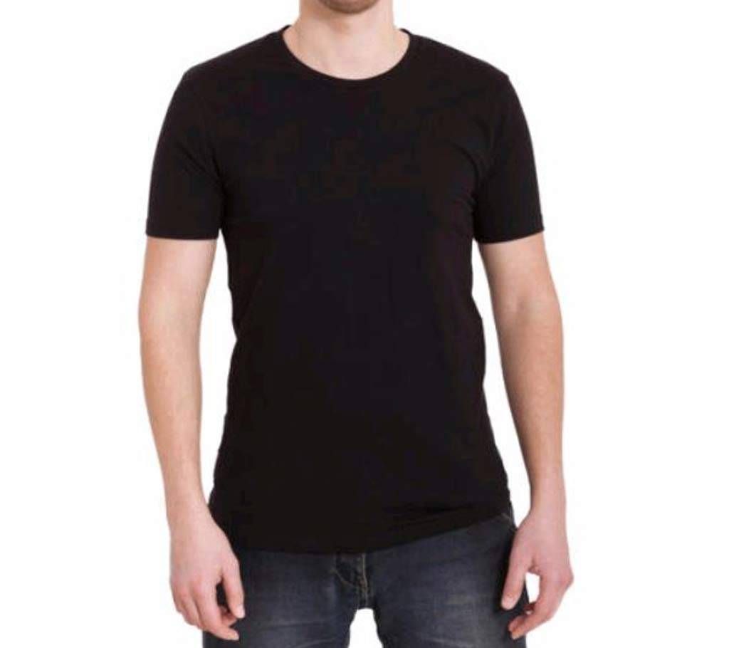 Half Sleeve Black T Shirt For Men 