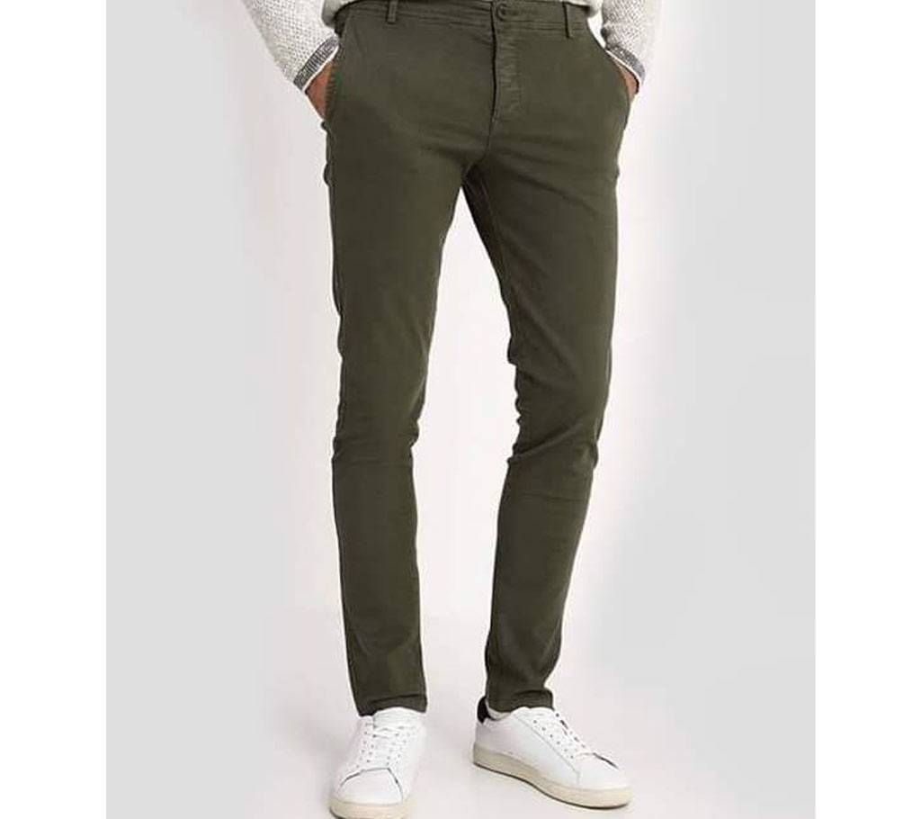 Gabardine Pan Deep Olive Color