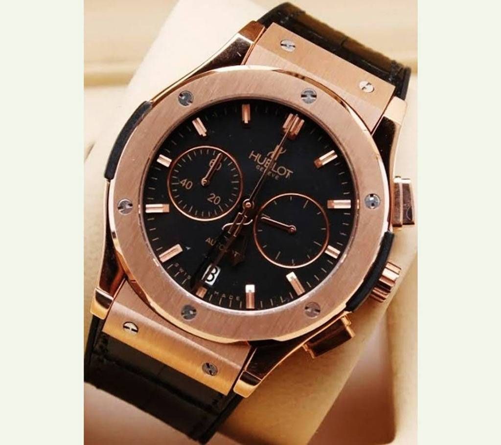 Hublot Geneve Classic Fusion Chronograph King Gold Wrist Watch 