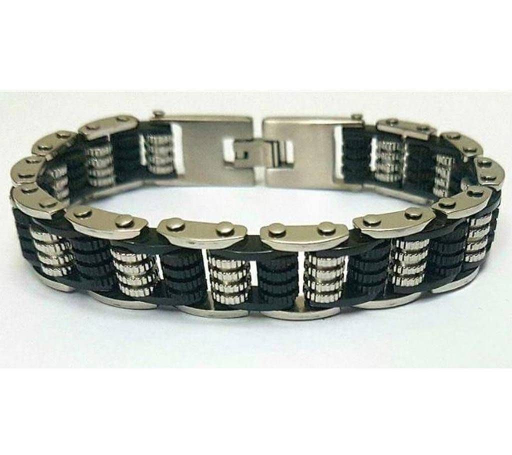 Black & Silver Plated Bracelet 