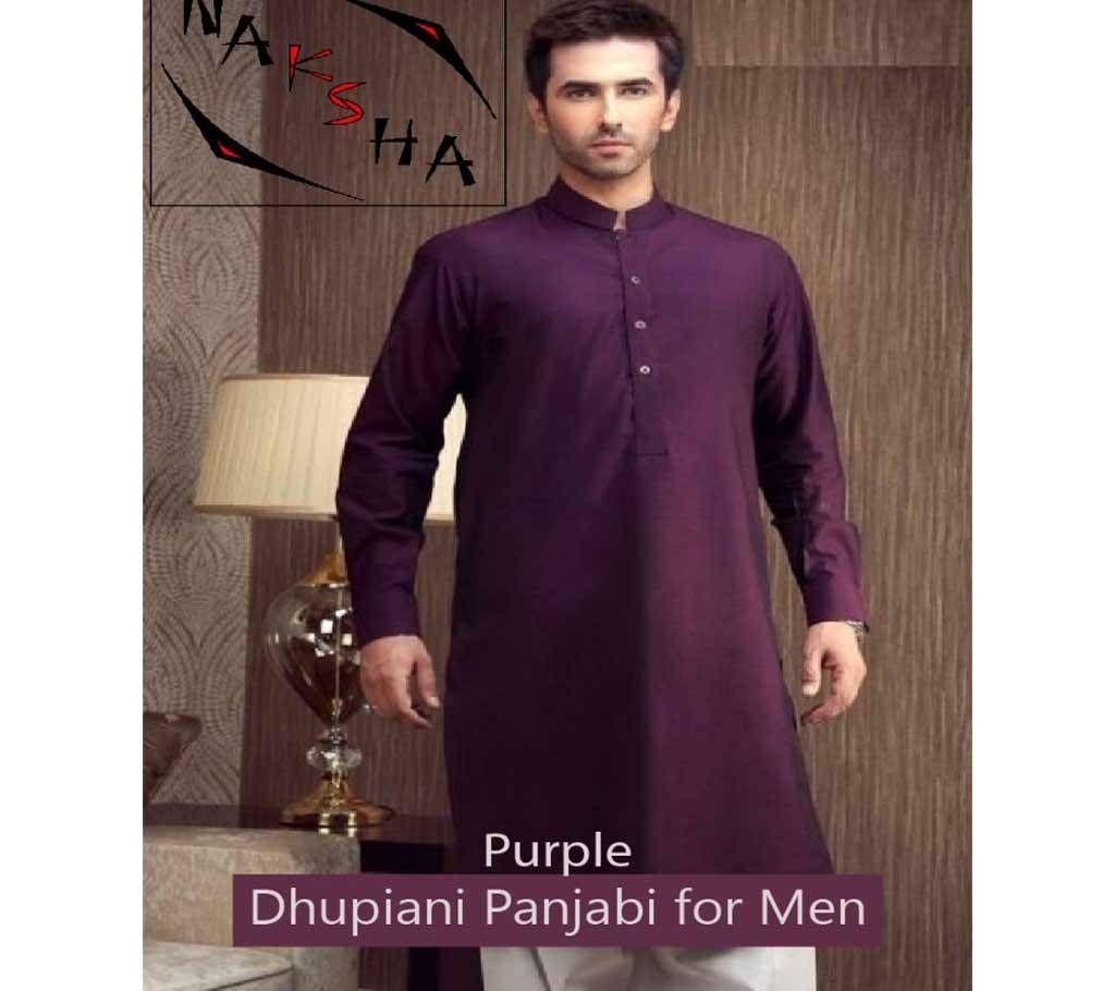 Semi long purple Panjabi
