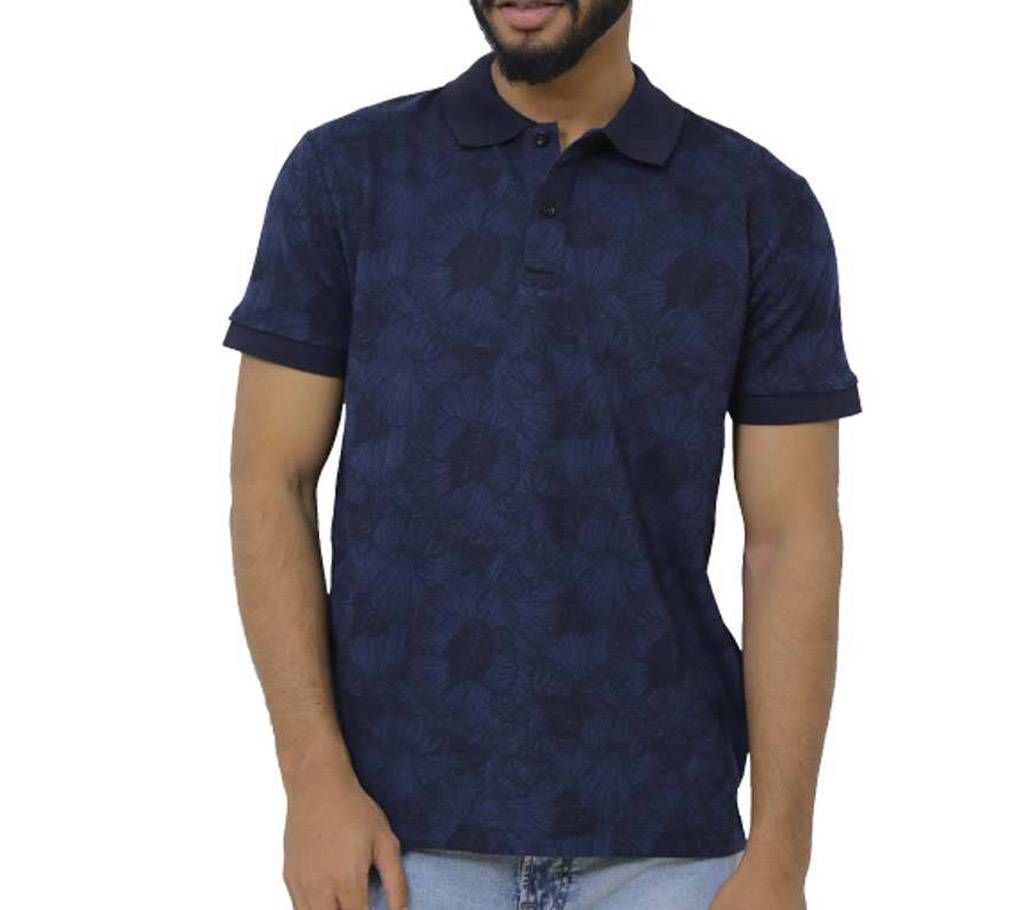 Grameen UNIQLO Dry Printed Polo Shirt (S) C Navy

