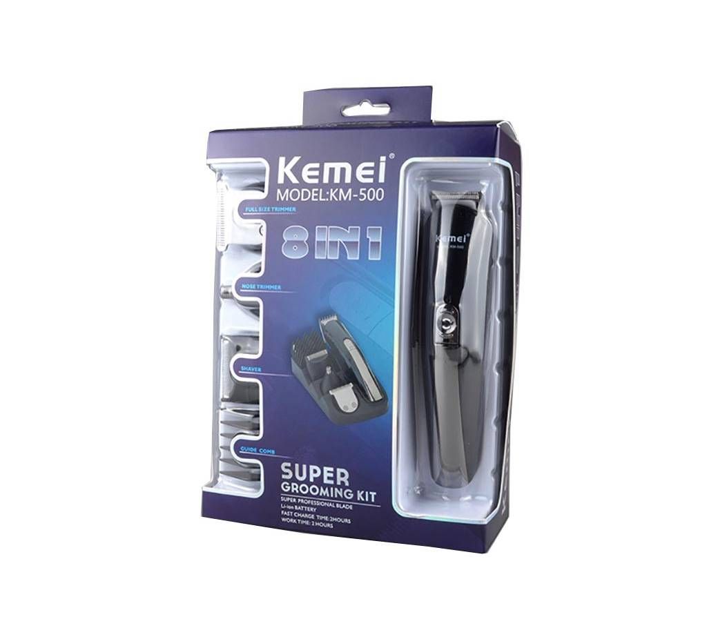 KEMEI KM 500 8 in 1 Grooming Kit
