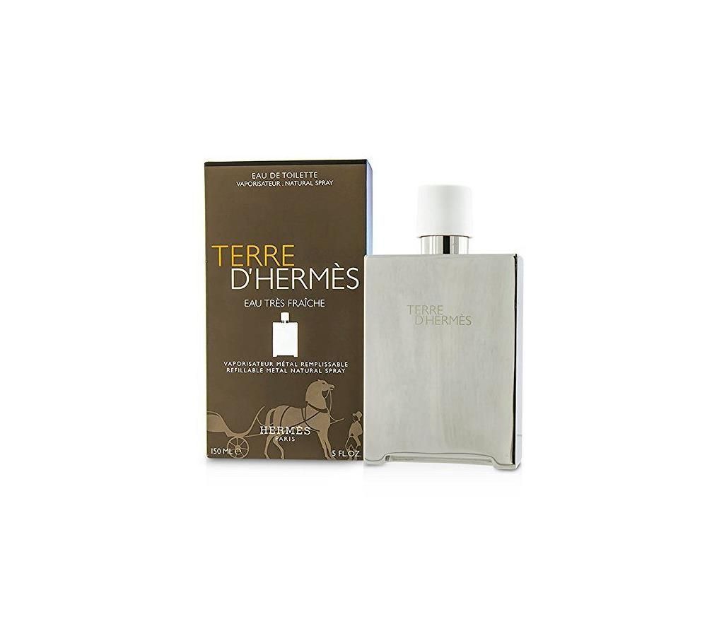  TERRE D'HERMES EAU TRES FREICHE METAL MEN 150ML  import from dubai
