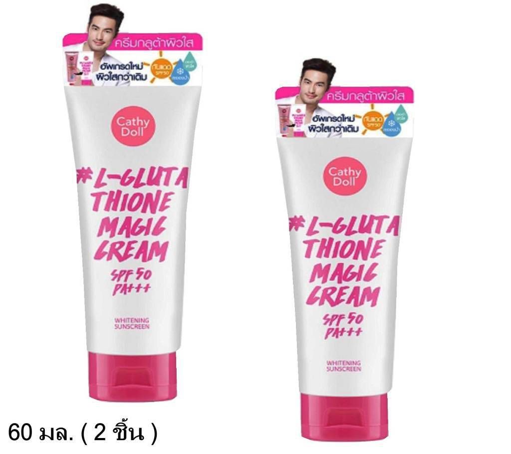 Cathy Doll Whitening Sunscreen L-glutathione Magic Cream Spf50PA 60ml Thailand