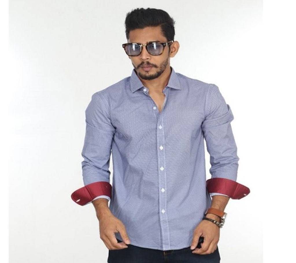 Full Sleeve Casual Slim Fit Shirt-F085