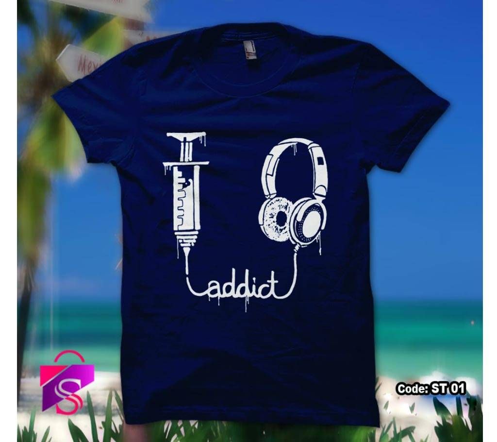 Addict Menz half sleeve T Shirt