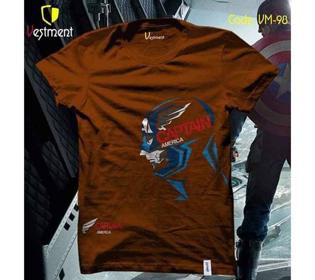 Captain America Menz half sleeve T Shirt
