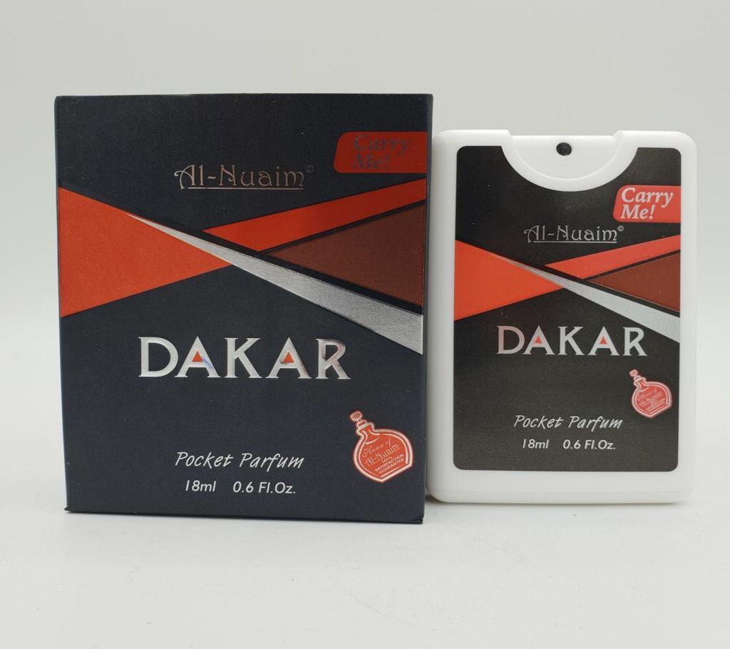 New Al Nuaim Dakar Spray Pocket Perfume Fragrance 18 Ml (2 pcs)