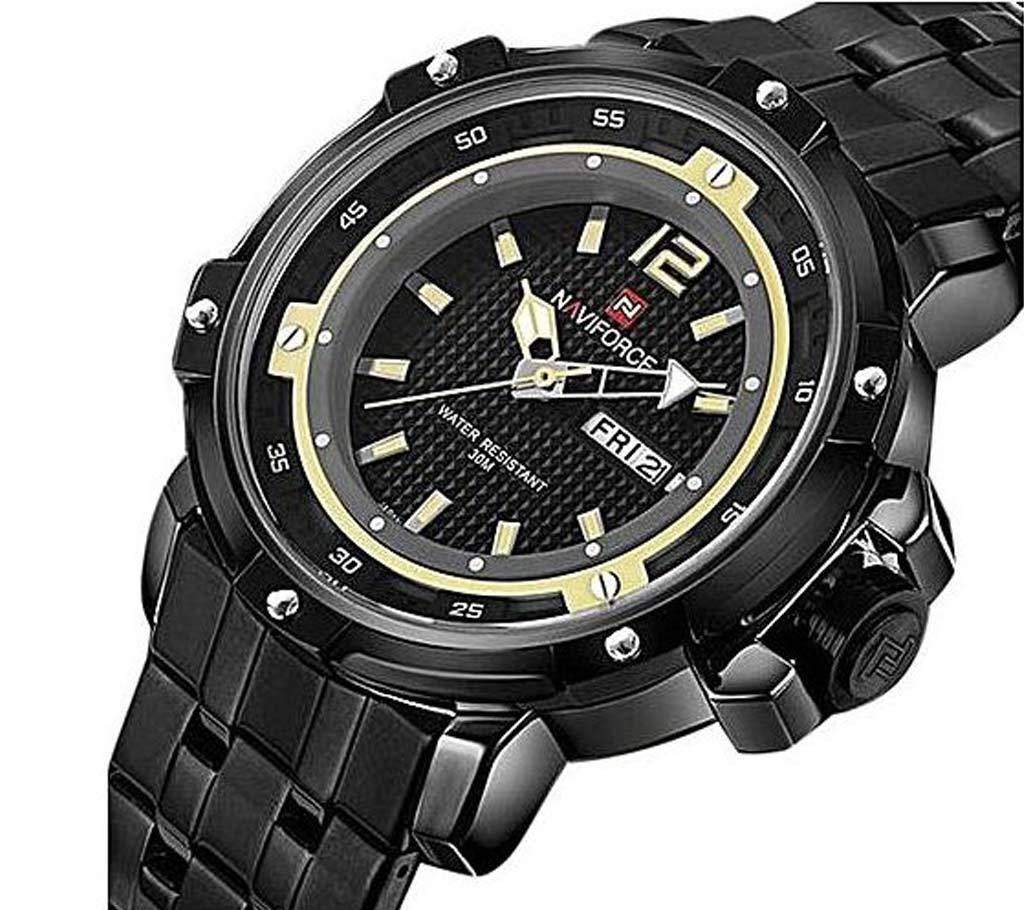 NAVIFORCE 9073 Men Sport Watches Naviforce Men Luxury Brand Watch Quartz Hot Steel Band Wrist Watches for Men 30m Waterproof