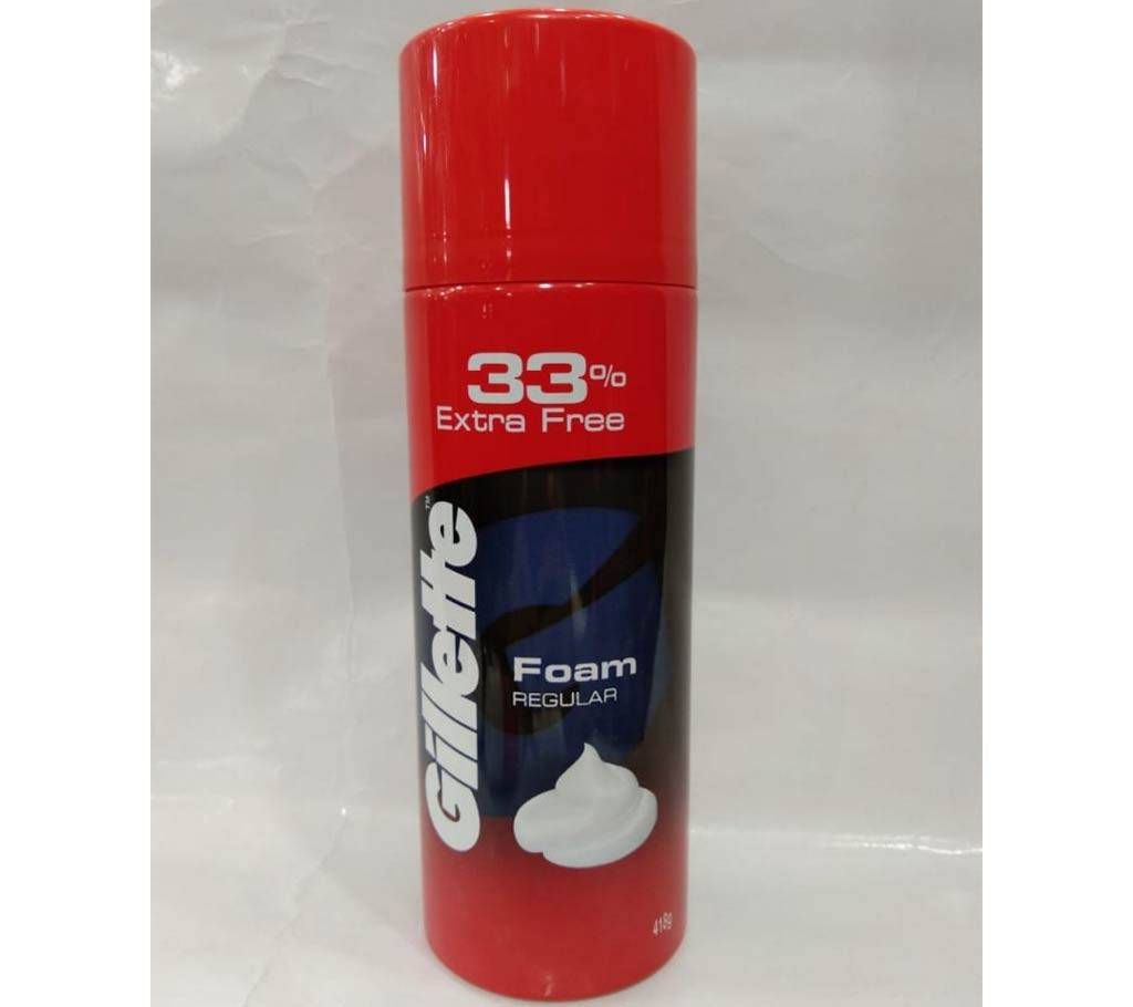Gillette Classic Regular Pre Shave Foam, 418g with 33% Extra Free 418 gm india