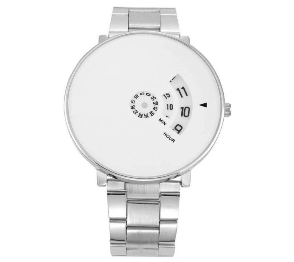 Stainless Steel Watch For Men-Silver