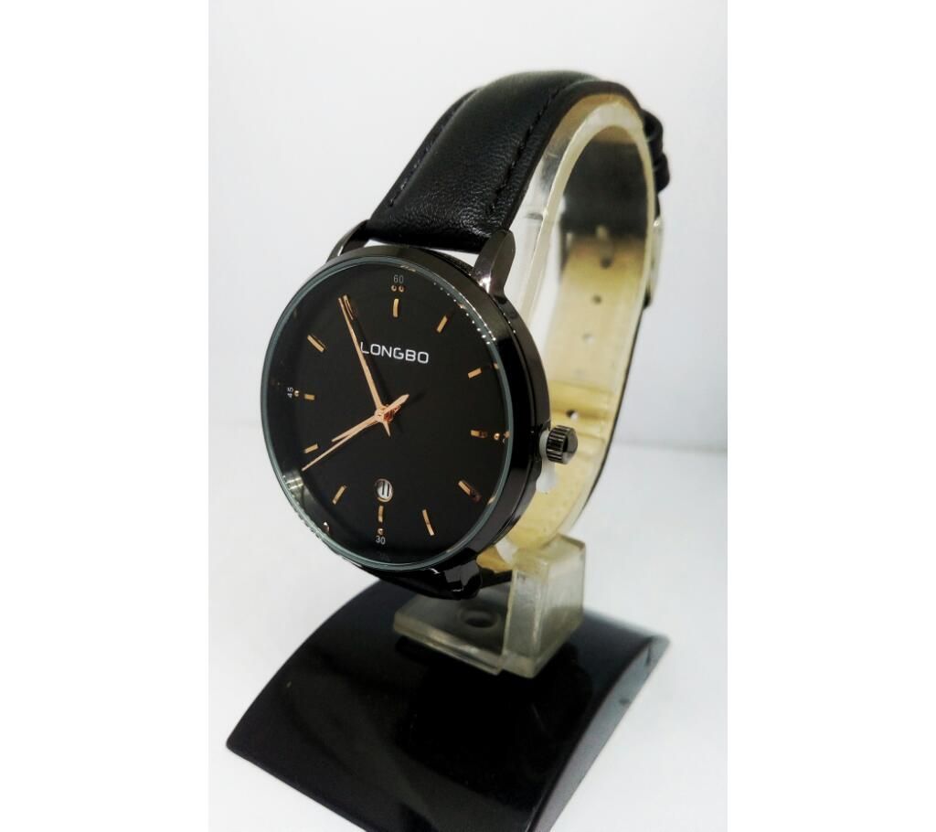 LONGBO ORIGINAL CARBON BLACK WATCH FOR MEN