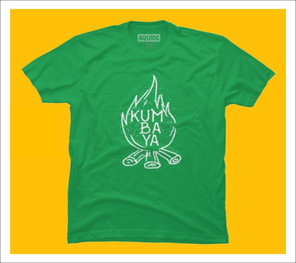 Fire Place Half Sleeve Cotton T Shirt For Men - Green 