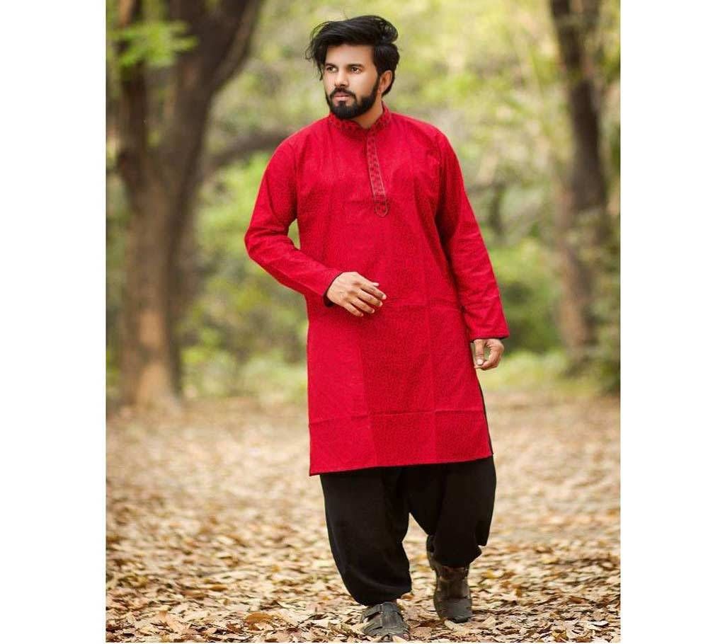 Gent's semi cotton long panjabi ds p-01