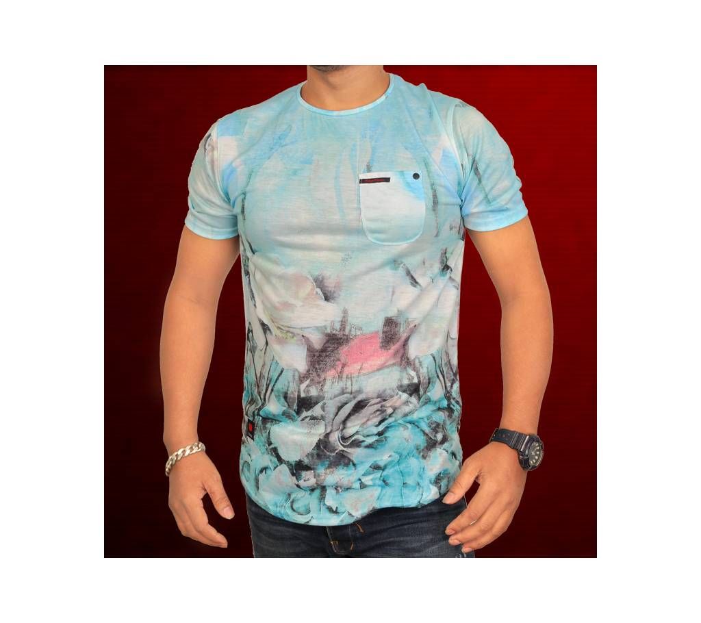 China Viscose Menz Round Neck T- Shirt