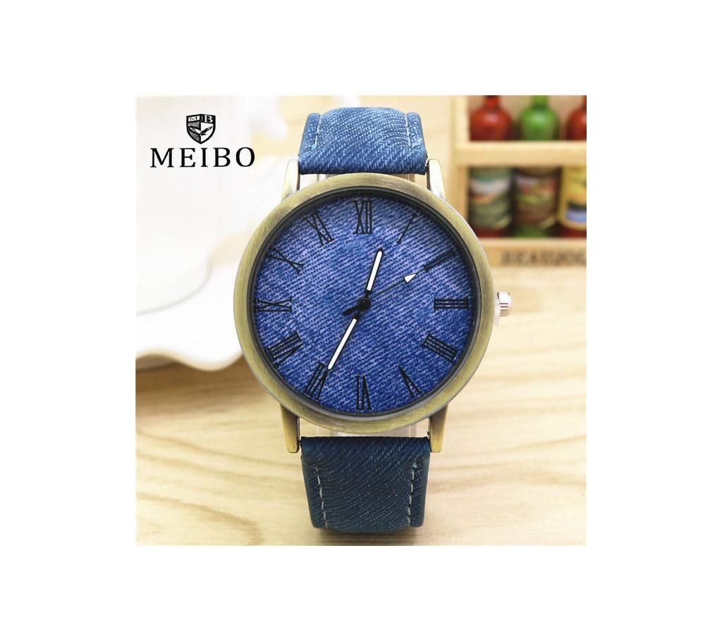 Jeans Style Blue Men's Watch