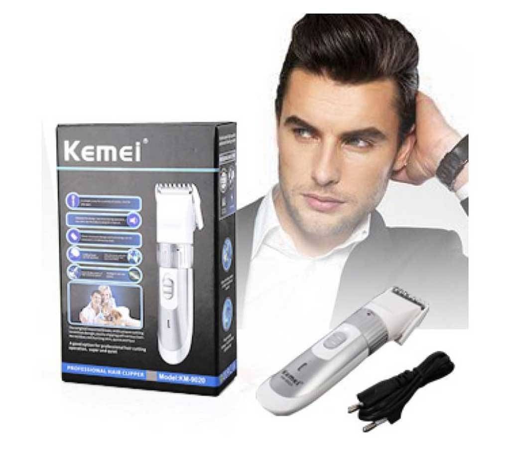 KEMEI KM-9020 Portable Rechargeable Men's Electric Hair Clipper Trimmer Shaver - Golden + White