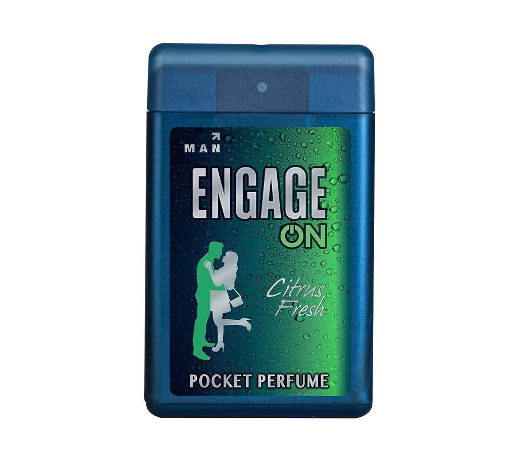 Engage On Citrus Fresh Pocket Perfume For Men 18ml (India)