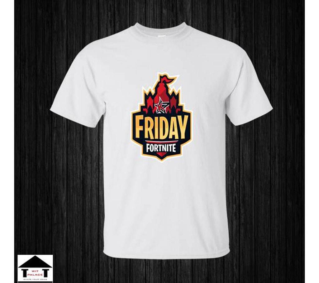 Friday Fortnite Gents Half Sleeve Cotton T-Shirt