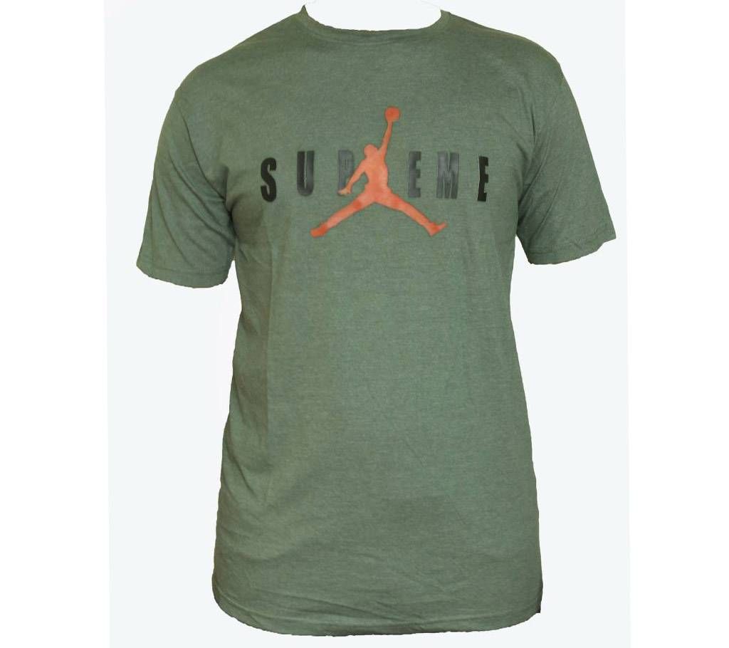 Supreme menz half sleeve cotton t-shirt