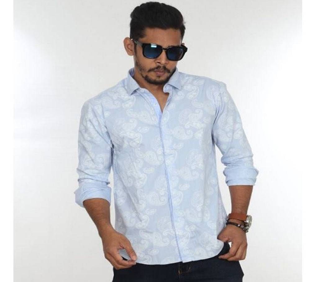 Full Sleeve Casual Slim Fit Shirt-F074