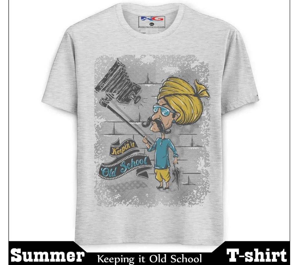 Old School Mens Half Sleeve T-shirts