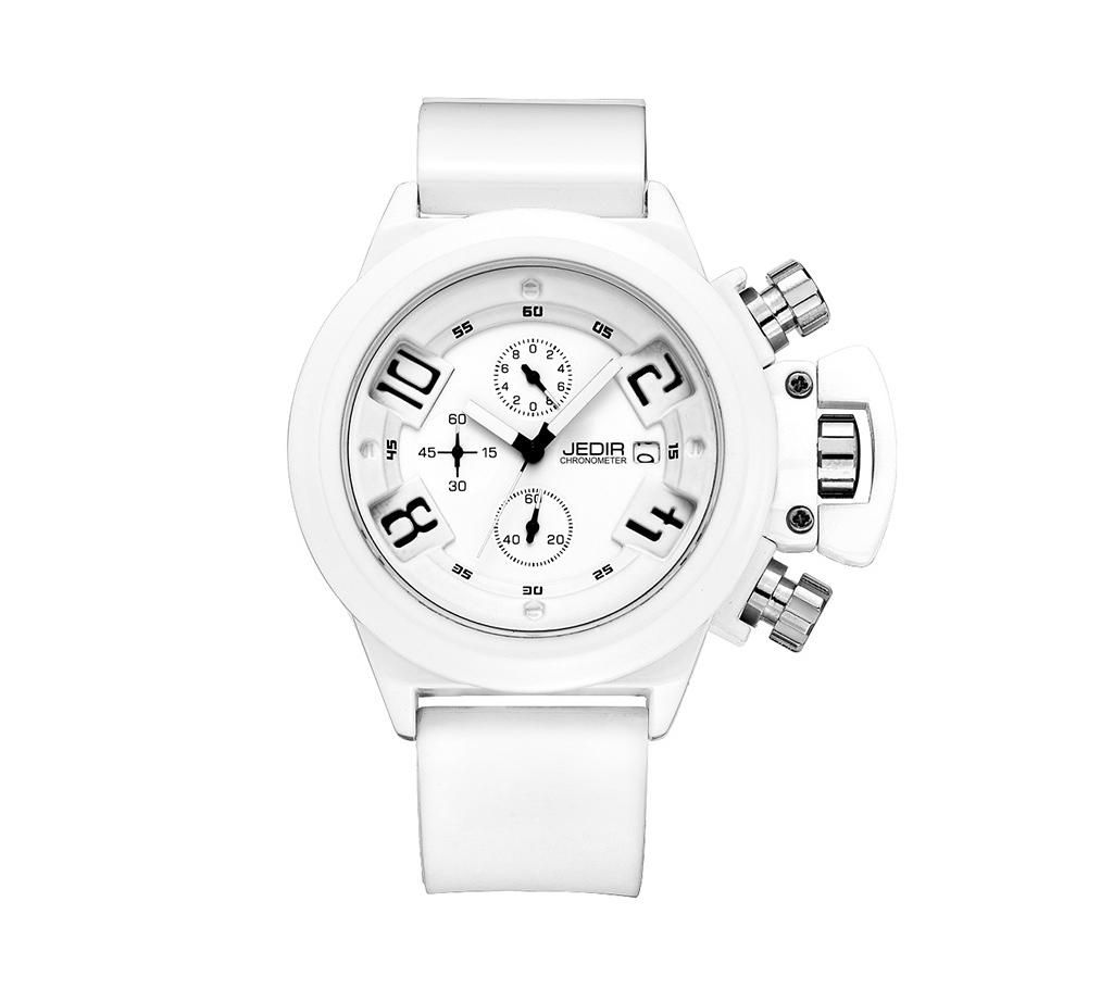 JEDIR fashion Scrub Silicone quartz waterproof analog wristwatch.