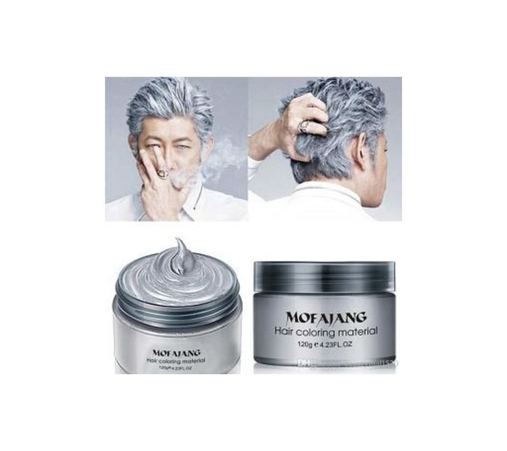 Pretty Cowry Fashion Hair Color Wax Silver- 120gm- DNM 