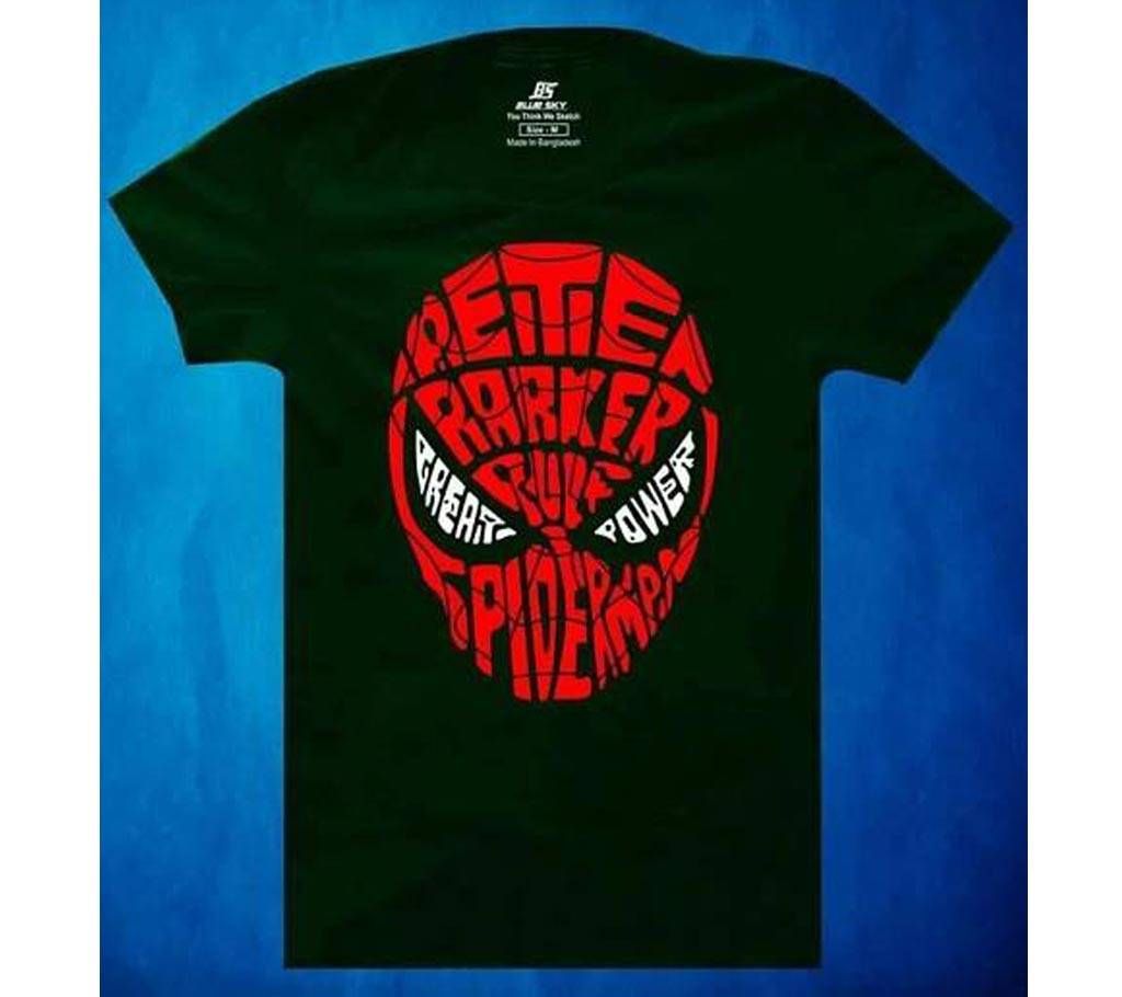 Spiderman Mens Half  sleeve  cotton T-shirt