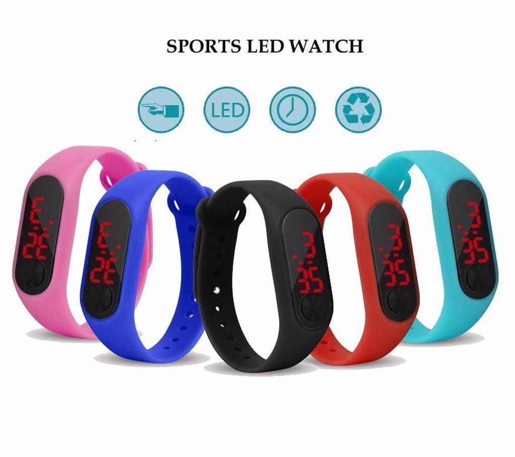 Gents LED Sports Rest Watch - 1pcs