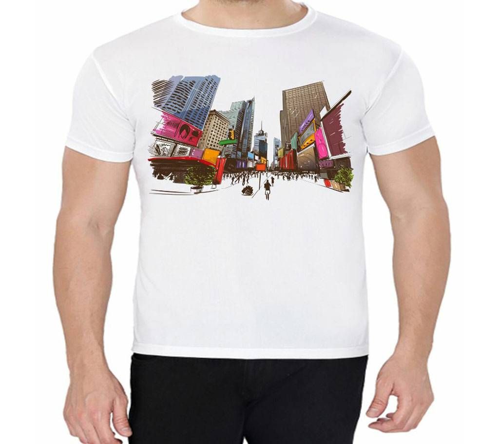 City - Half Sleeve T-shirt For Men