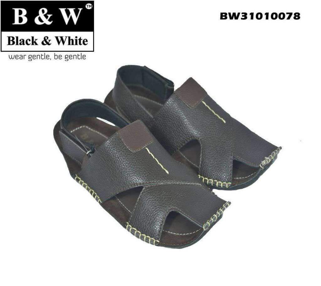 Black & White - Mocassin Sandal for Men - BW78