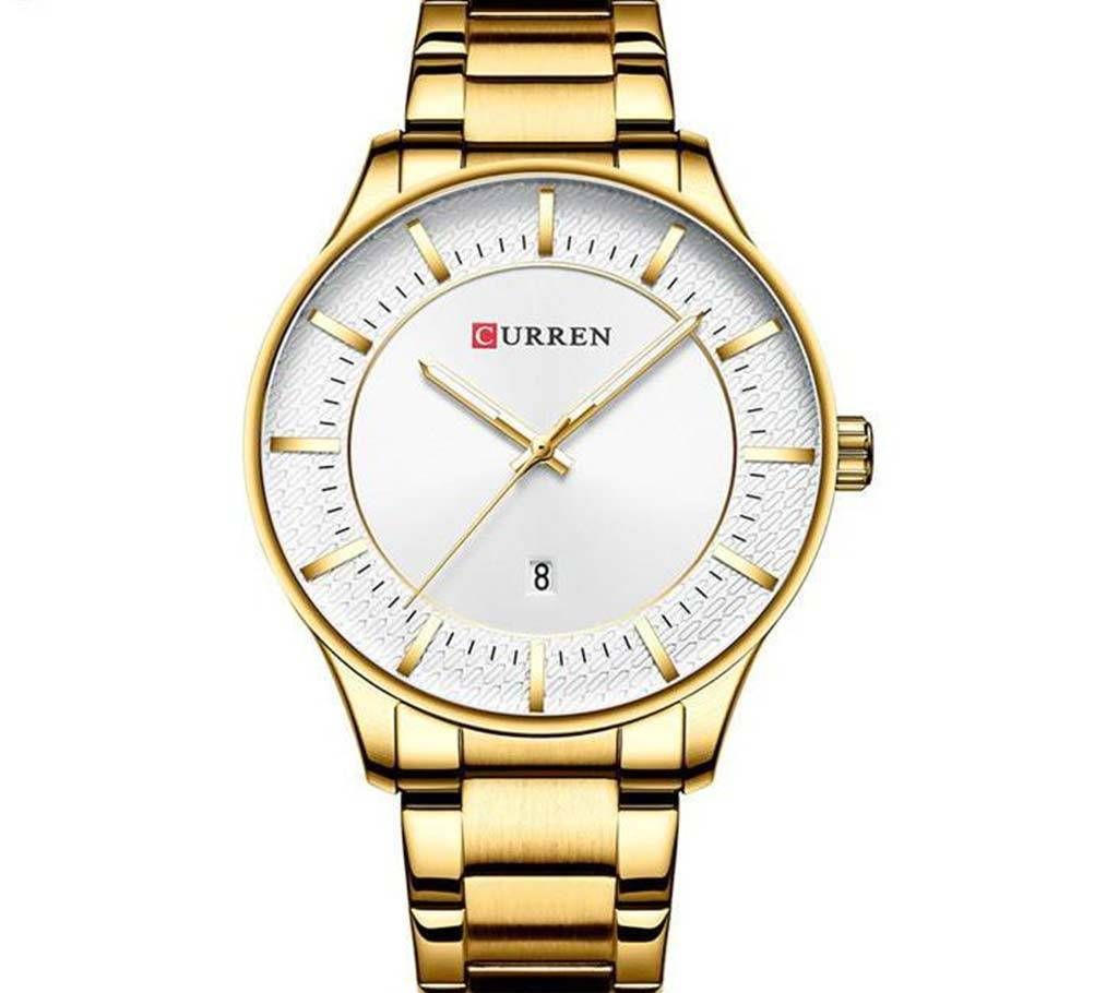 CURREN 8347 GOLDEN WATCH FOR MEN