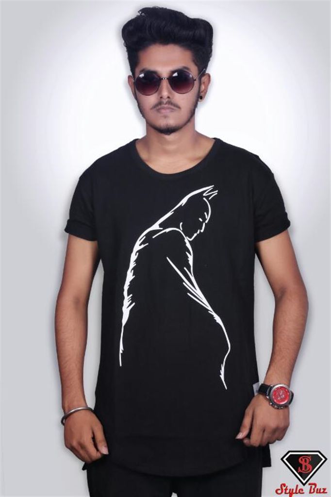 Batman black printed half sleeve t-shirt