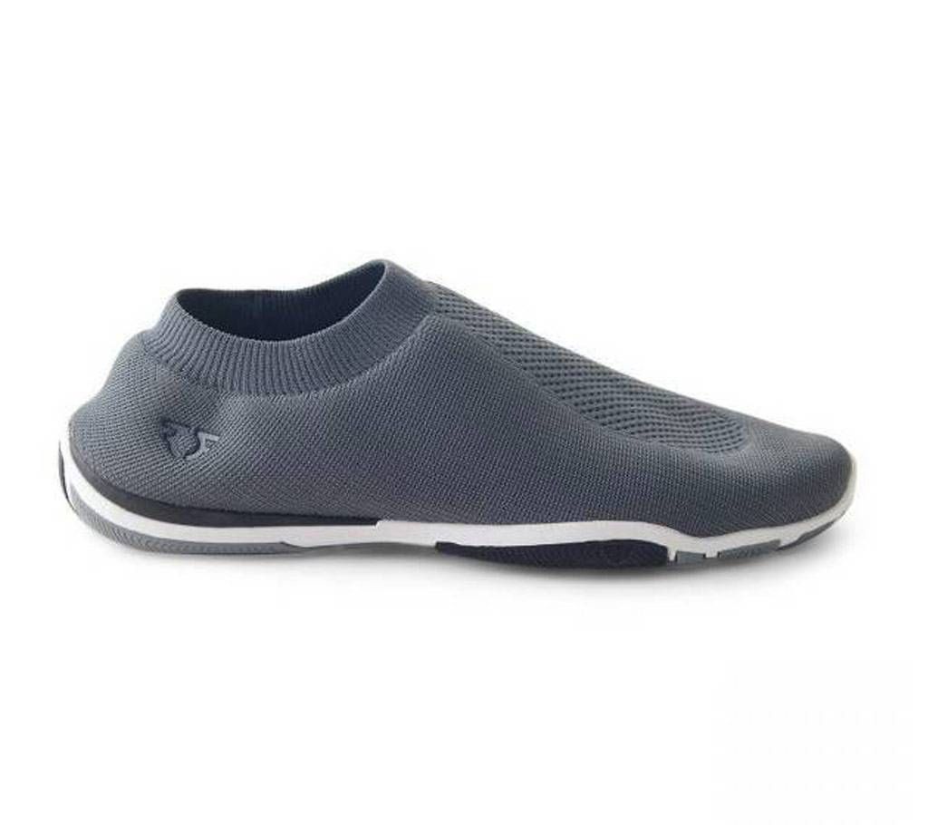 Grey Hi Drive Slip On Pump Shoes For Men