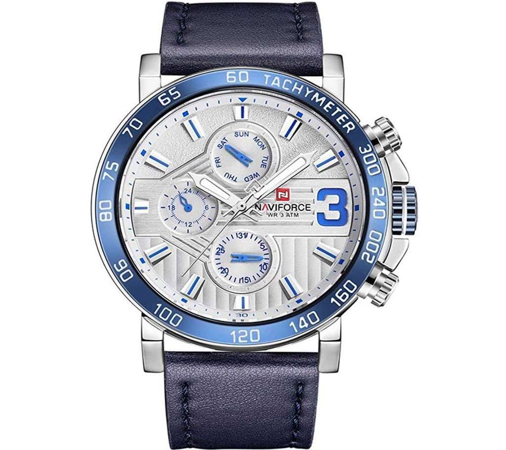 NAVIFORCE NF9137 BLUE Raider Pristine Blue Chronometer Wrist Watch for Men