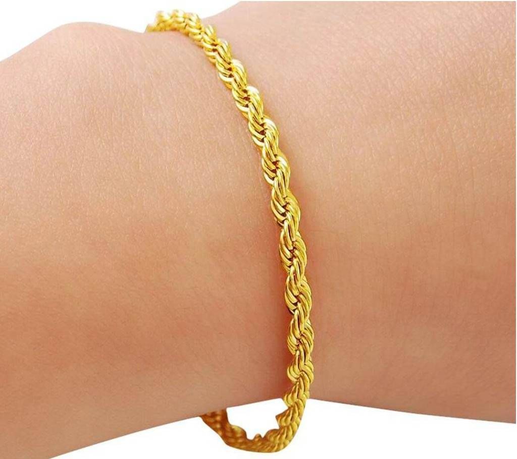 Gold plated chain bracelet