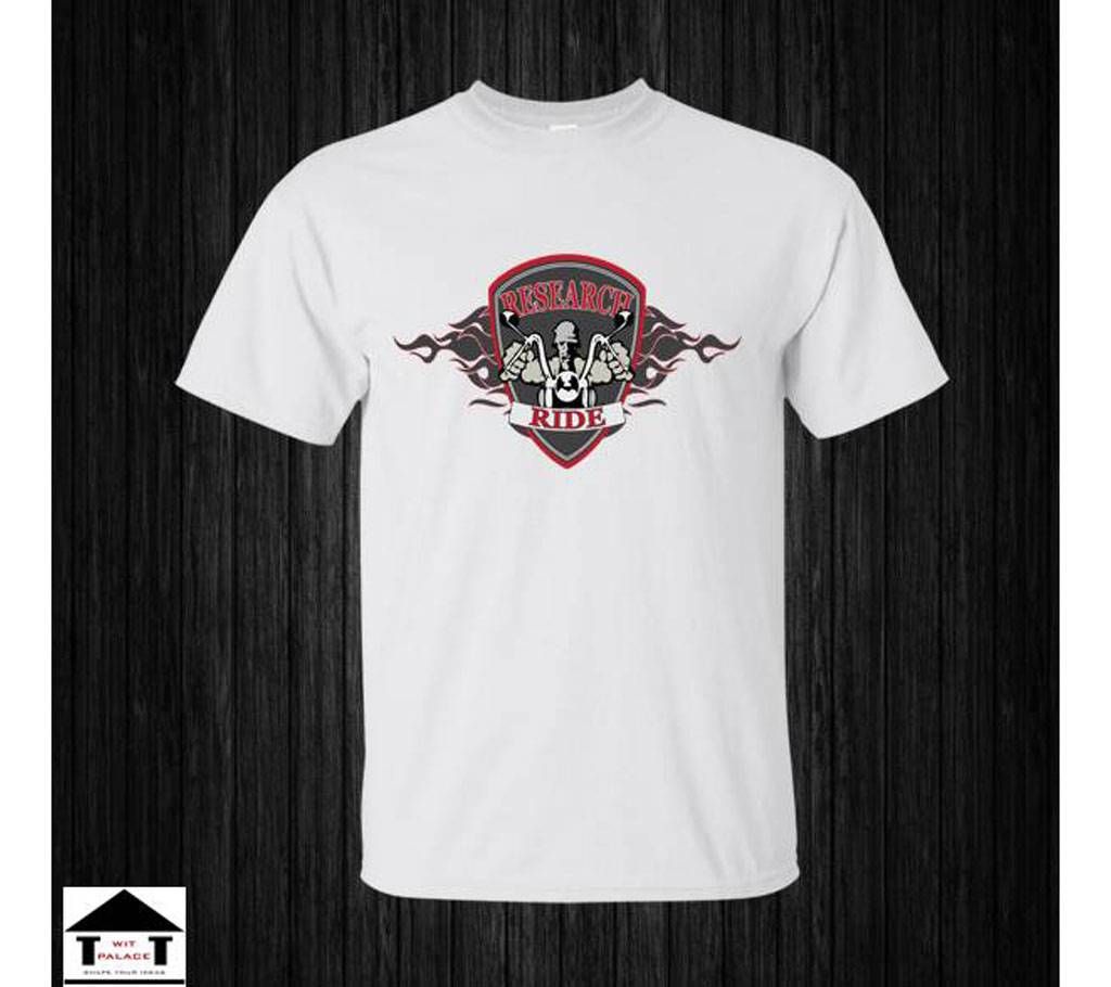 Research Rider Gents Half Sleeve Cotton T-Shirt