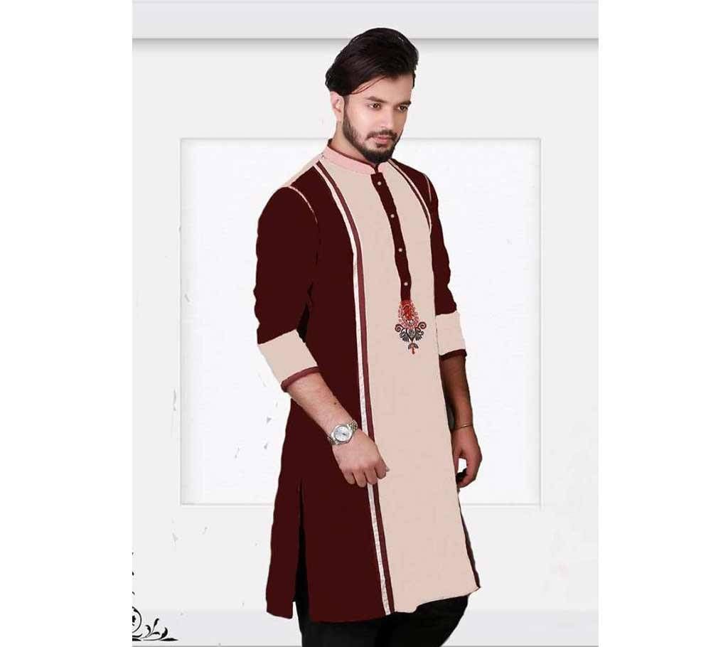 Gents printed embroidery punjabi 