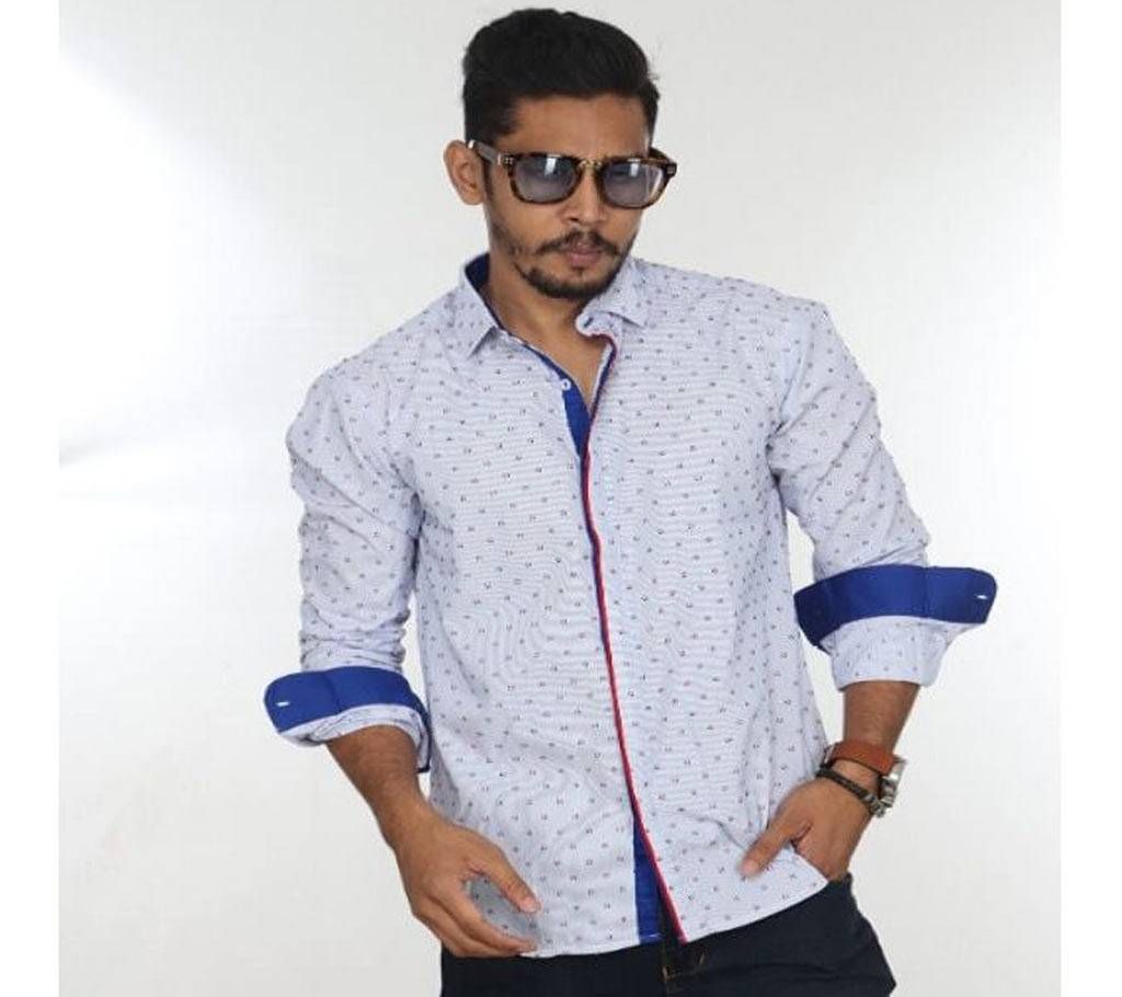 Full Sleeve Casual Slim Fit Shirt-F-061
